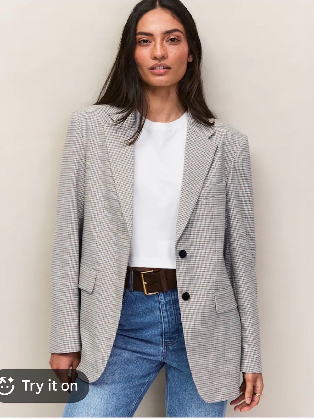 JG Hook Checked Blazer Jacket